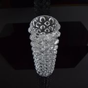 Vintage Glass Vase by Pavel Pánek for Sklo Union Libochovice, 1970's.