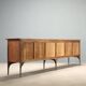 Vintage buffet design by Ico Parisi in ebonised wood, 1950s.