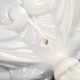Opaline de Vallerysthal chalice cup Art Nouveau 1910 white opaline H16cm