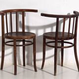 Chaises anciennes en bois courbé (vers 1920). Ensemble de 4 pièces n°2