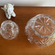 Set of 2 thick crystal candy cups