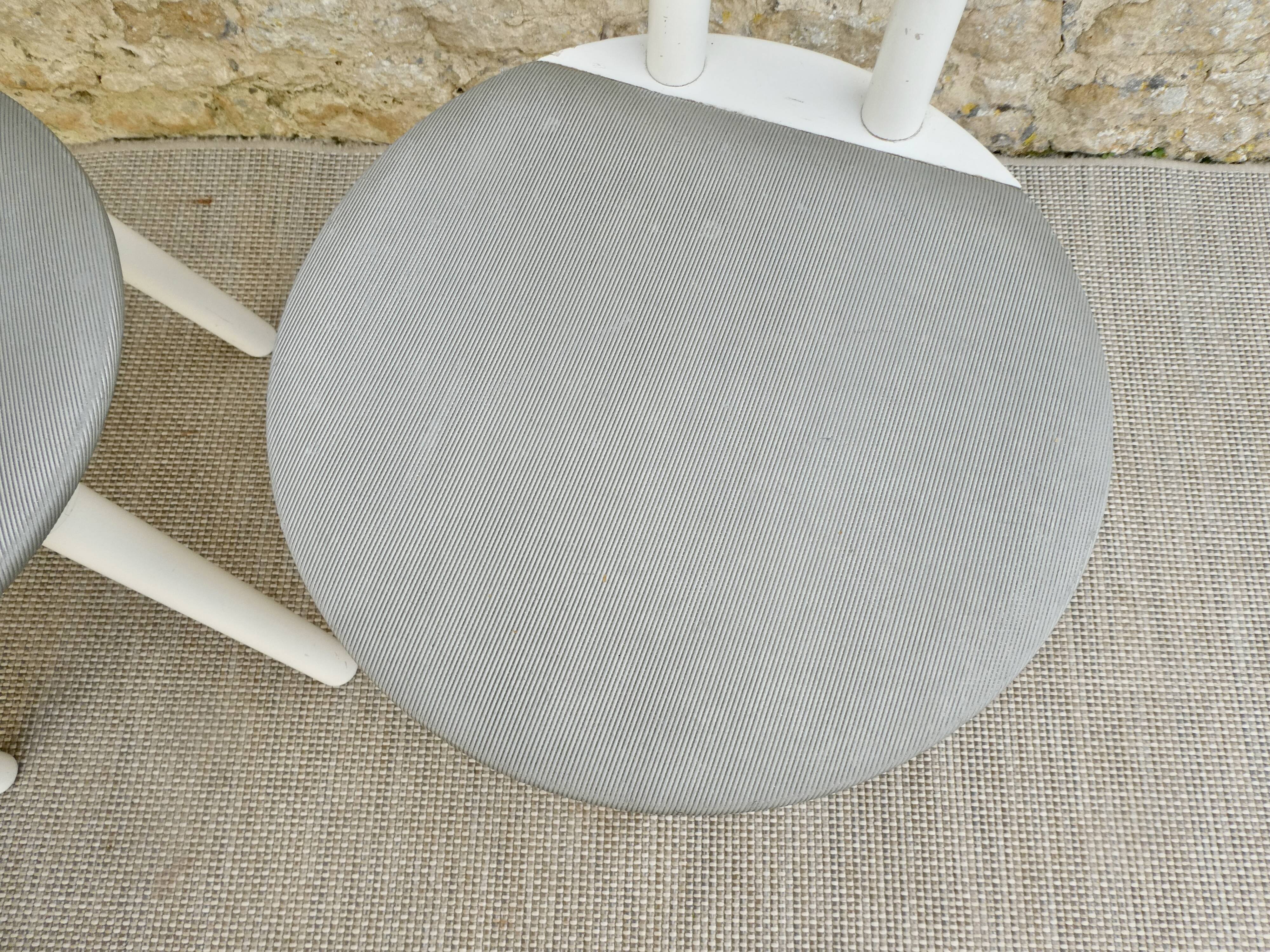 Pair of wooden and Skaï chairs from the 80s, Italy