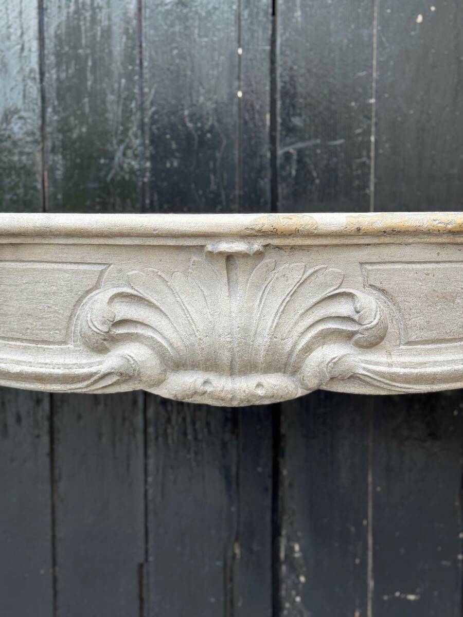 Regency style fireplace in loamy stone circa 1880