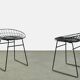 Set of two metal wire stools KM05 designed by Cees Braakman for Pastoe, 1950s