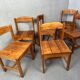 6x vintage dining chairs