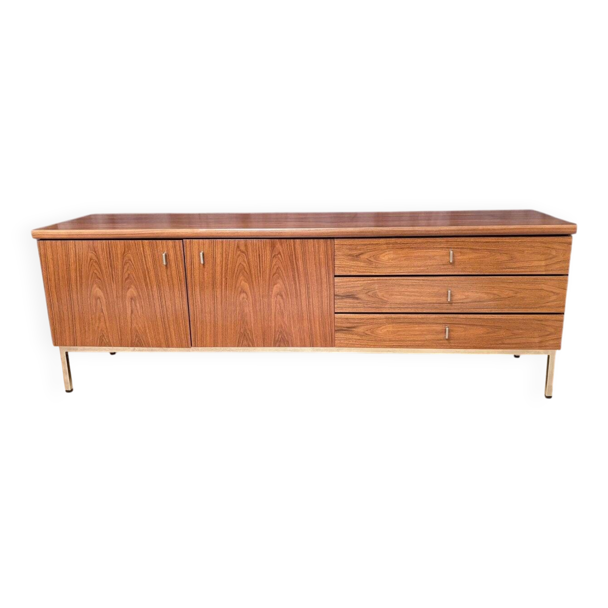 Walnut veneer sideboard, Germany, 1970s