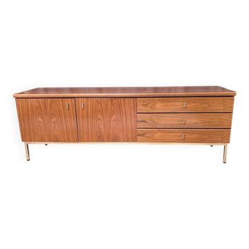 Buffet en placage de noyer, Allemagne, années 1970