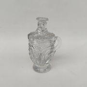 Moulded crystal mustard pot, first part of the 20th century.