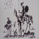 Signed lithograph by Pablo Picasso: Don Quixote