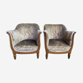 Pair of armchairs art deco period