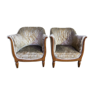 Pair of armchairs art deco period