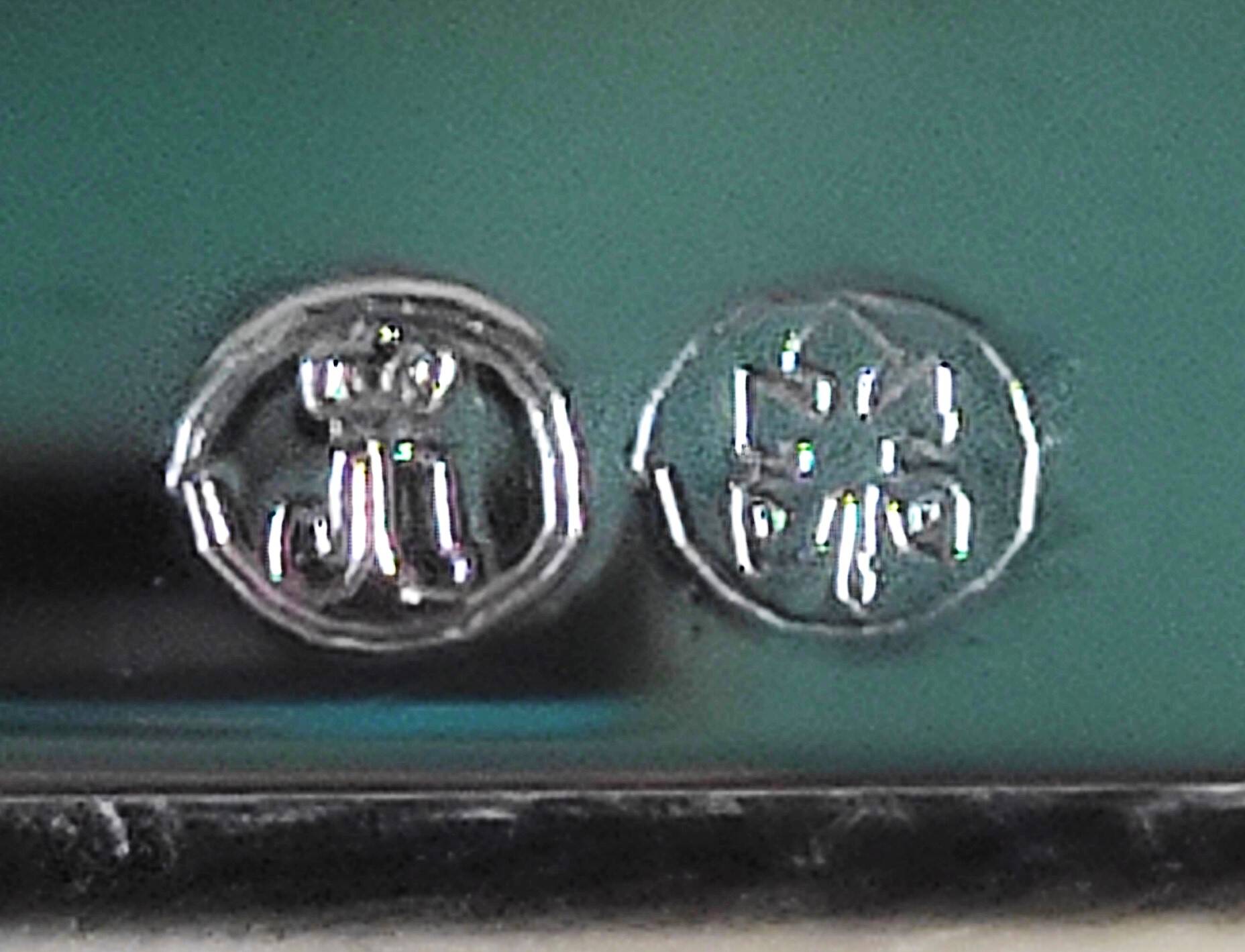 CERRUTI pen holder in chrome steel with these punches