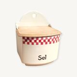 Old ceramic salt box