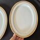 Set of 2 oval shrimp dishes in Limoges porcelain "Blue de F"