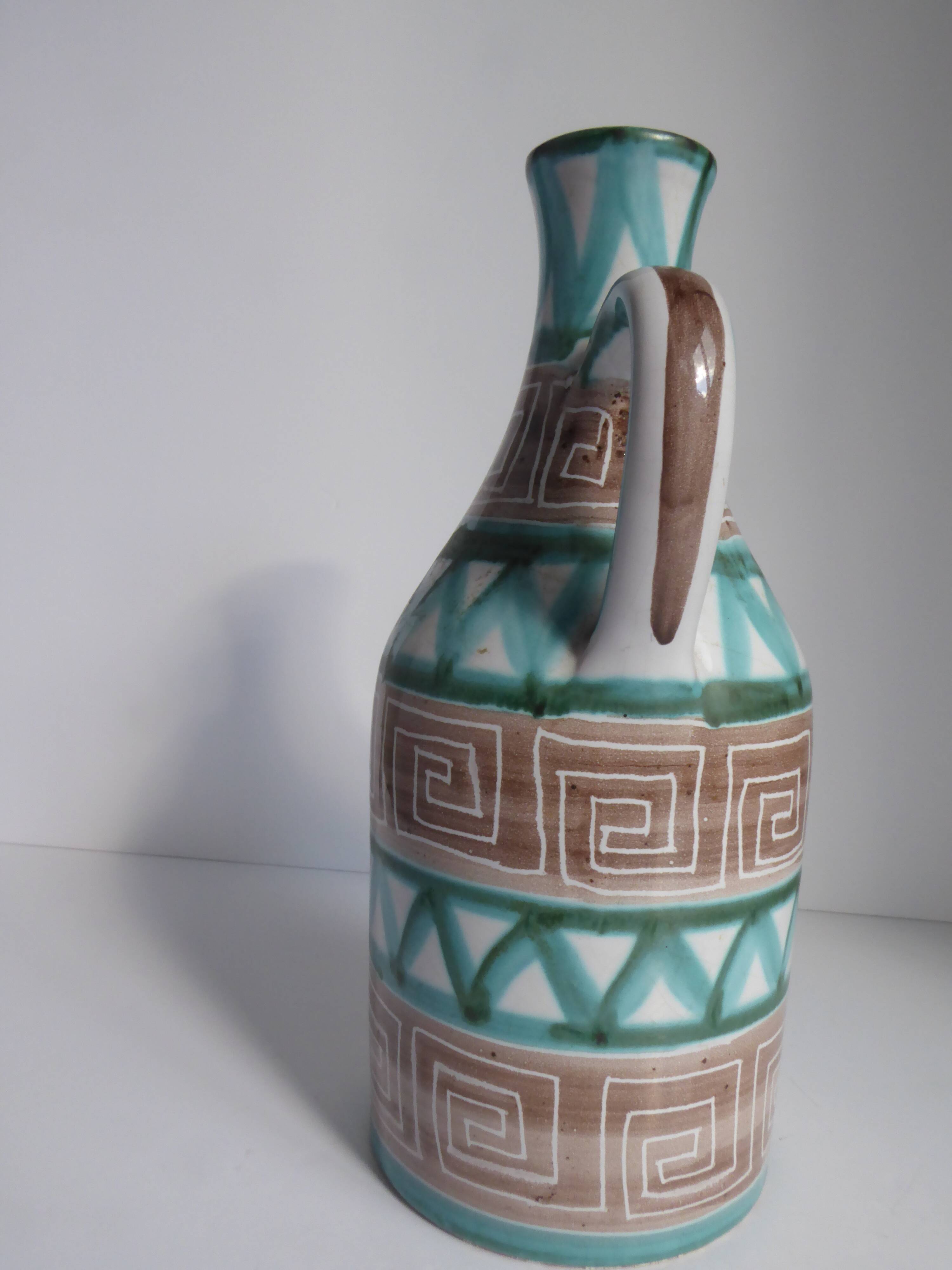 Pitcher signed Robert Picault Vallauris