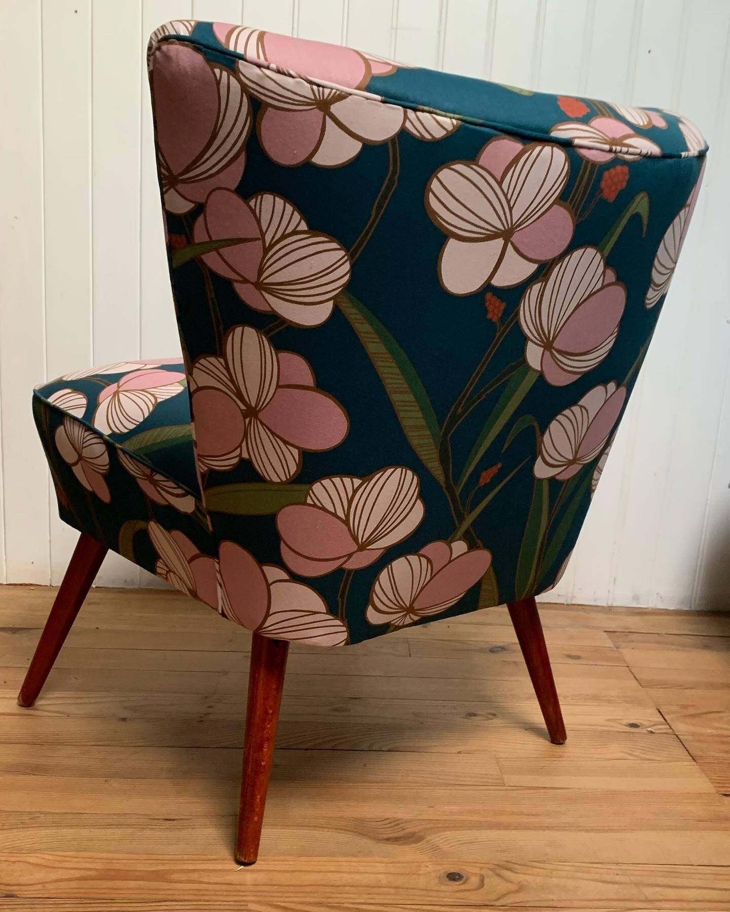 Period cocktail chair upholstered