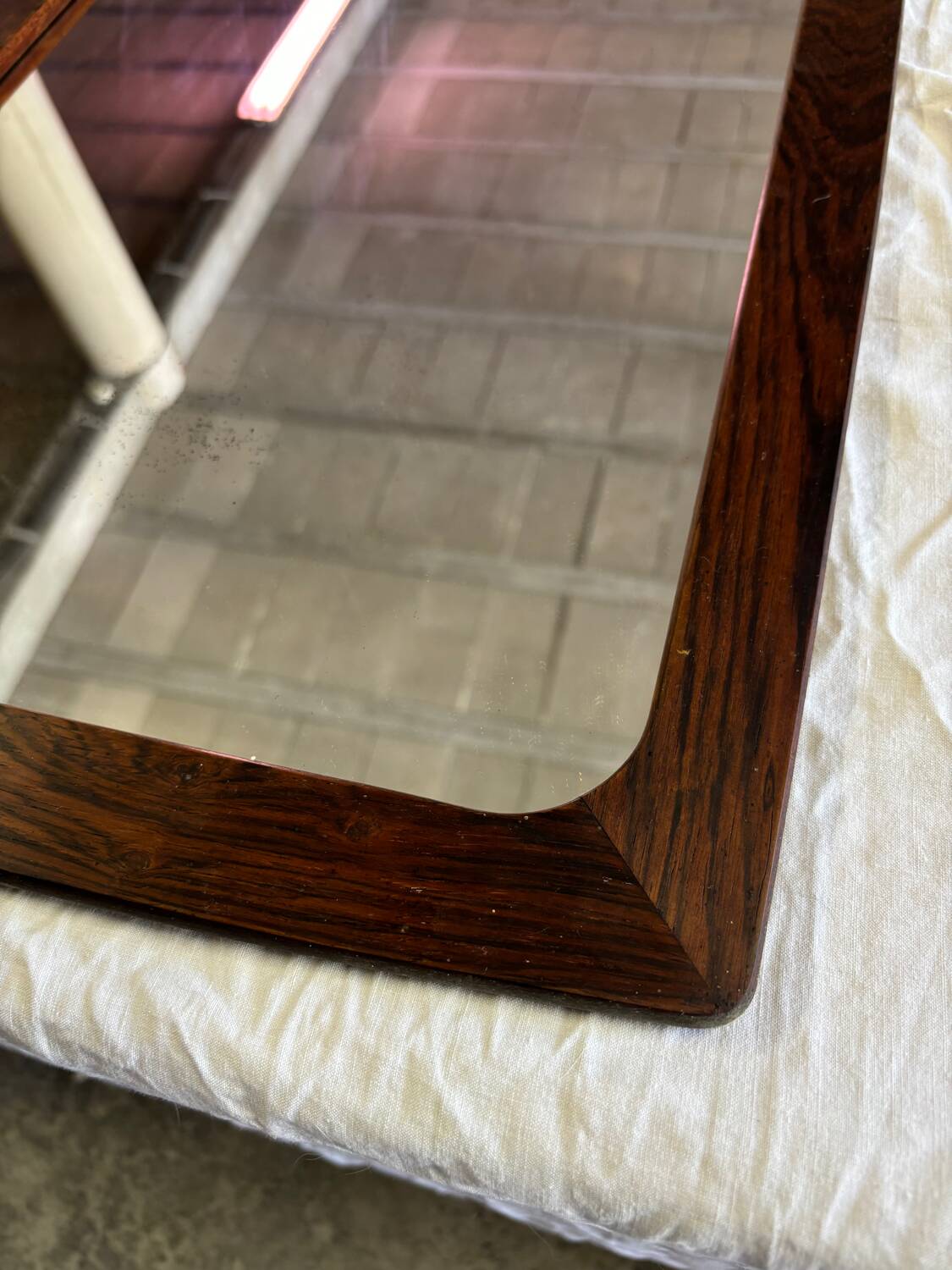 Miroir art deco en palissandre