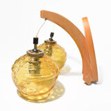 1970s mid-century modern Wall lamp, Elektrotechniczna Spółdzielnia Inwalidów, Nowa Huta