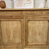 Vintage Parisian buffet in stripped raw wood