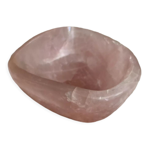 Cendrier en quartz rose - poli