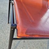 Set of 2 Matteo Grassi leather chairs
