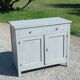 Parisian sideboard in oak and walnut 2 doors 2 drawers from the 20s