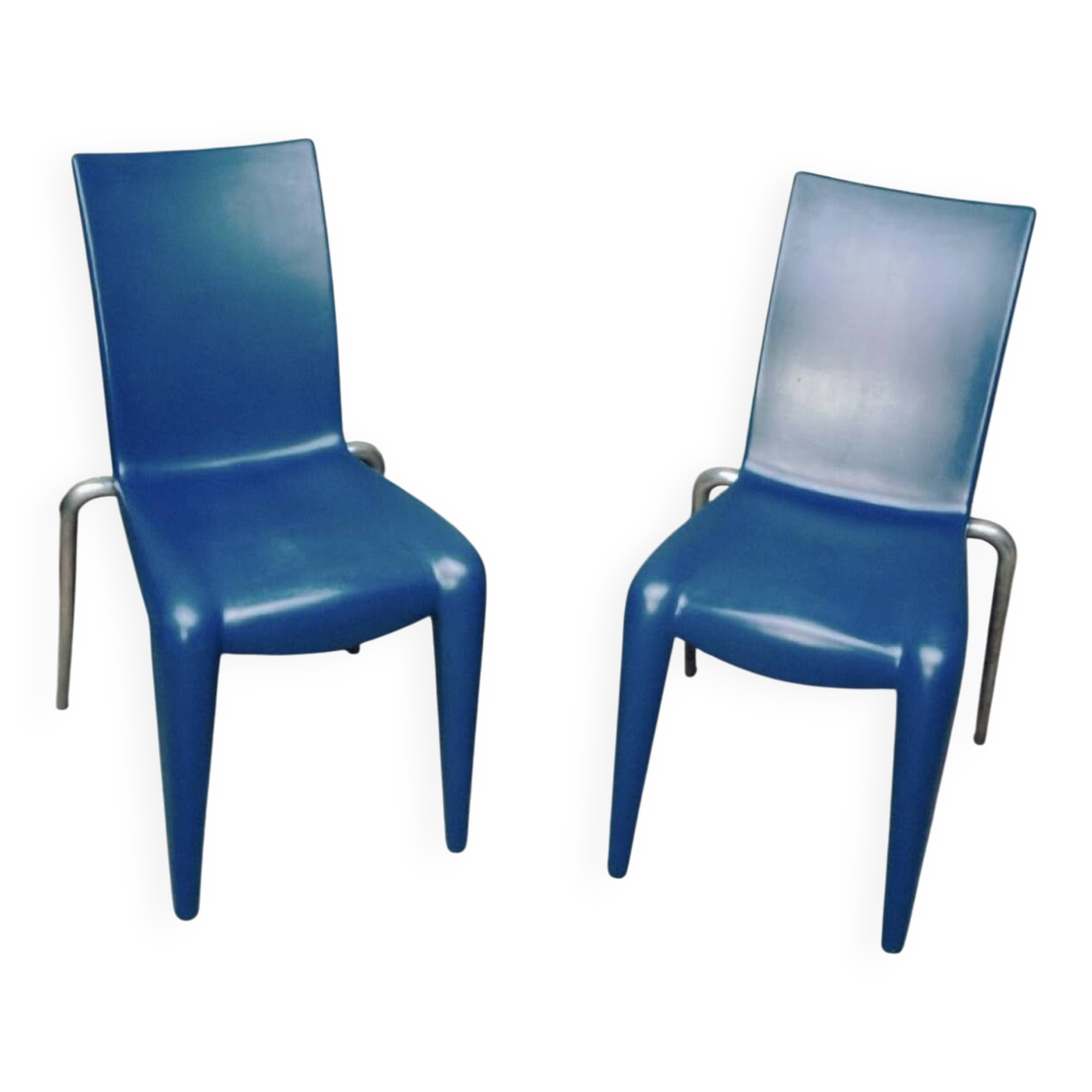 Set of 4 Louis 20 chairs by Stark for Vitra