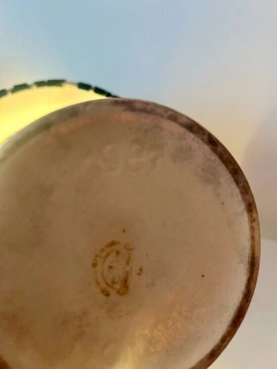 Set of 2 MCM table lamps: Unique recycled pieces made from vases by Ditmar Urbach Keramik – Czech Republic.