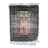 Tapis de Prière Vintage Bukhara en Laine, Années 1950, Pièce Authentique