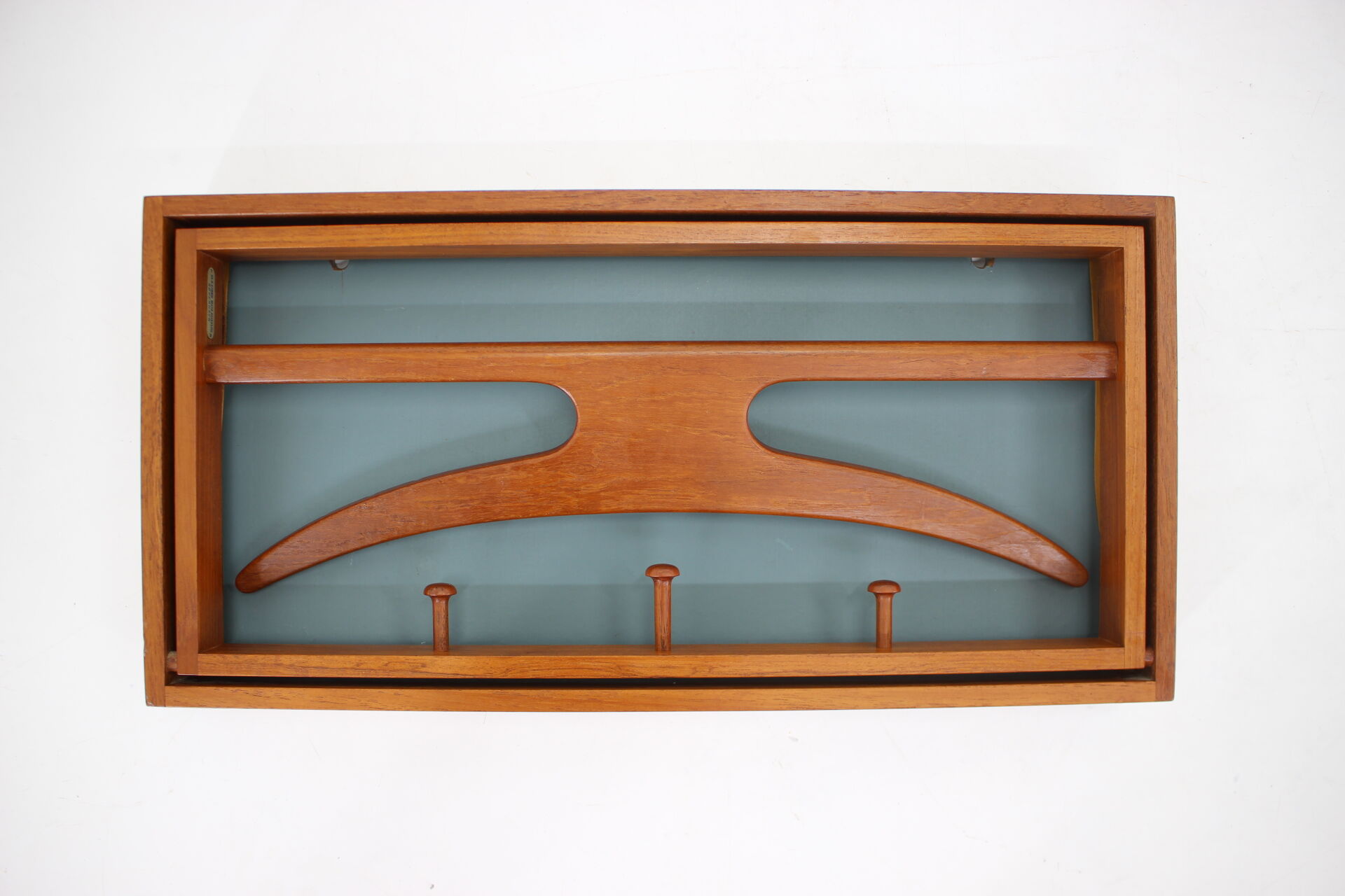 1960s Adam Hoff & Poul Østergaard teak coat hanger