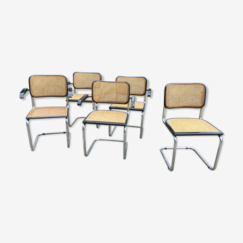 Set of 4  armchair and 1 chair Marcel Breuer B64