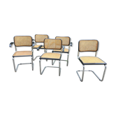 Set of 4  armchair and 1 chair Marcel Breuer B64