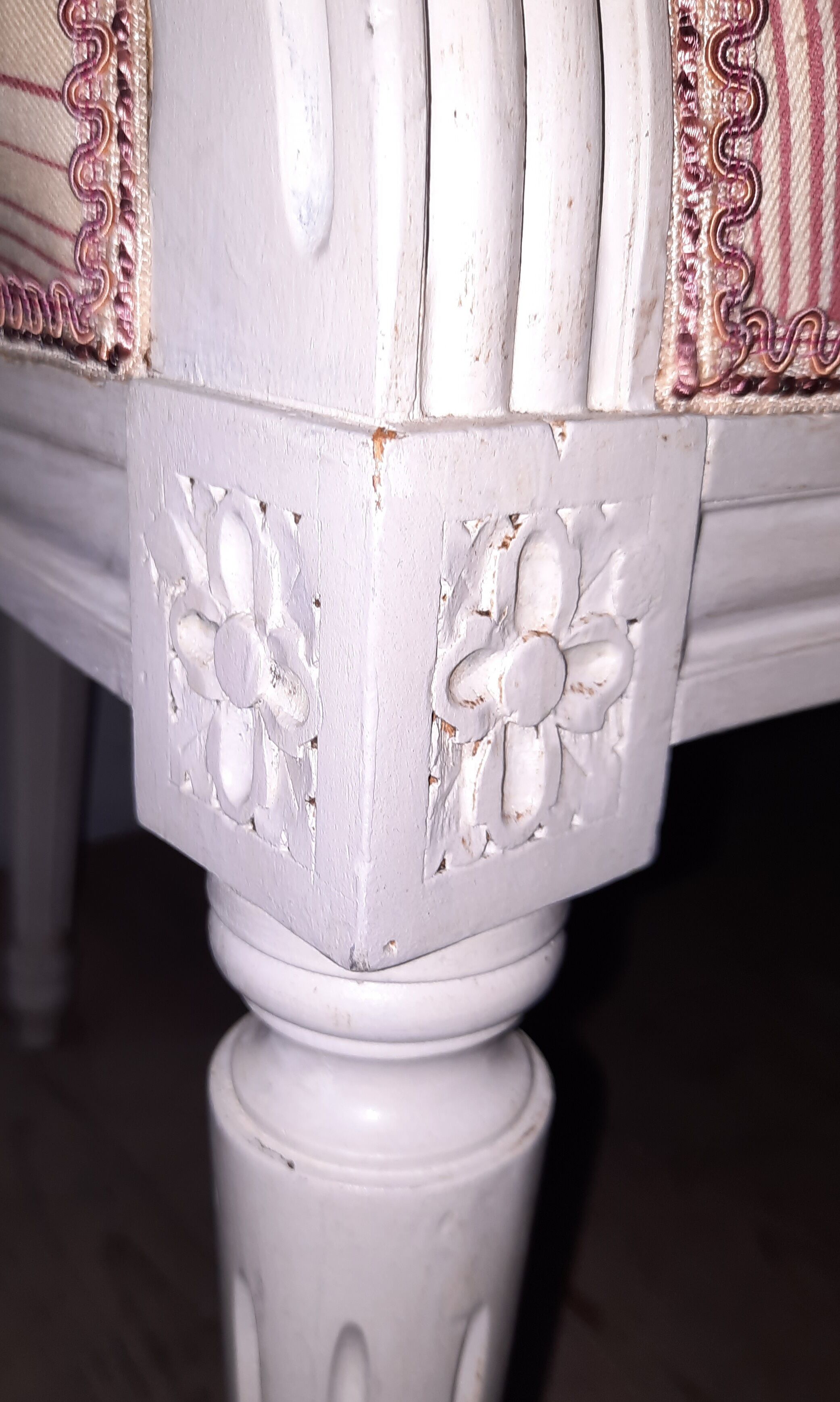 Louis XVI style medallion armchair