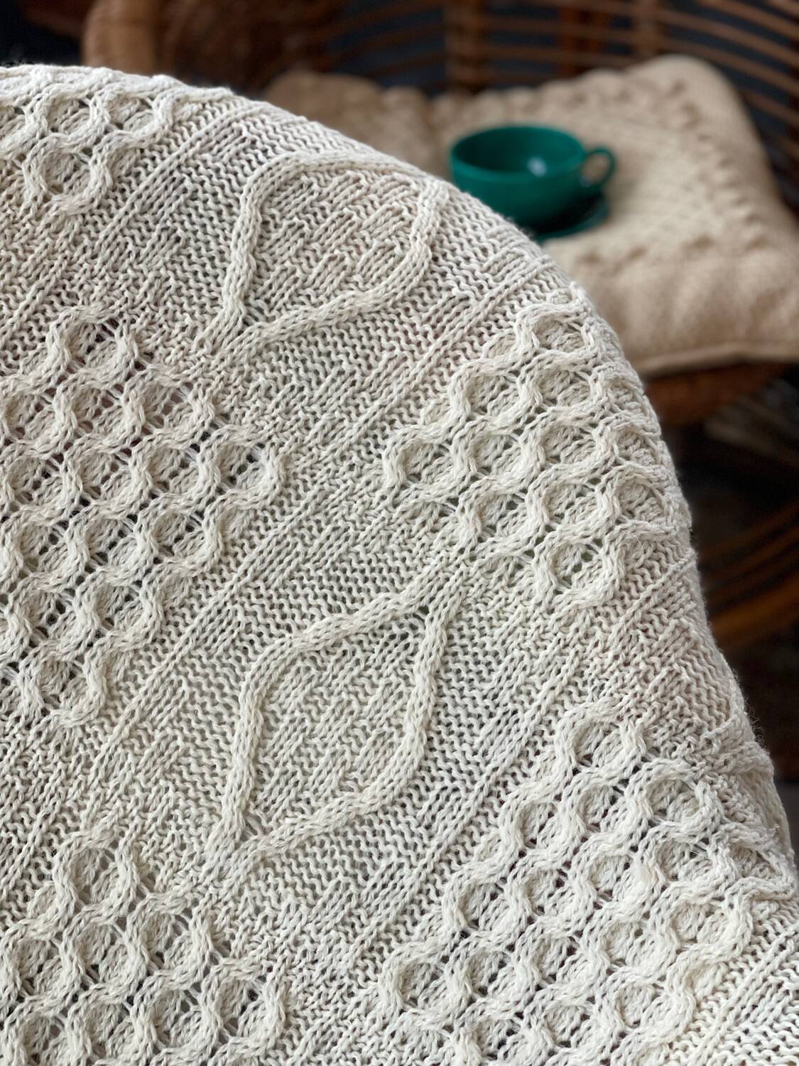 Pure natural wool English blanket