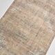 3x10 Cream Brown Soft Vintage Runner Rug 90x306Cm SK 21941