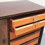 Buffet/vitrine des années 1950 bicolore