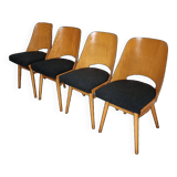 Dining Chairs by Radomir Hoffman for Ton, 1950s, Set of 4