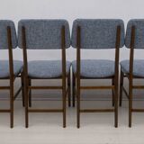 Six of Edmondo Palutari for Dassi Mid-Century Italian Teak Dining Chairs,50