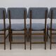 Six of Edmondo Palutari for Dassi Mid-Century Italian Teak Dining Chairs,50