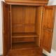 Louis-Philippe style wardrobe / TV unit in solid cherry wood