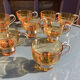 8 cups vintage steel and glass Italy