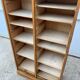 Antique oak double-column roll-top filing cabinet, circa 1950
