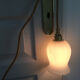 Pair of vintage opaline walking lamps