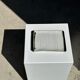 Trio of small rectangular serving dishes white and black Indonesian ceramic 21x16