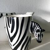 Zebra slushie teapot and mug set
