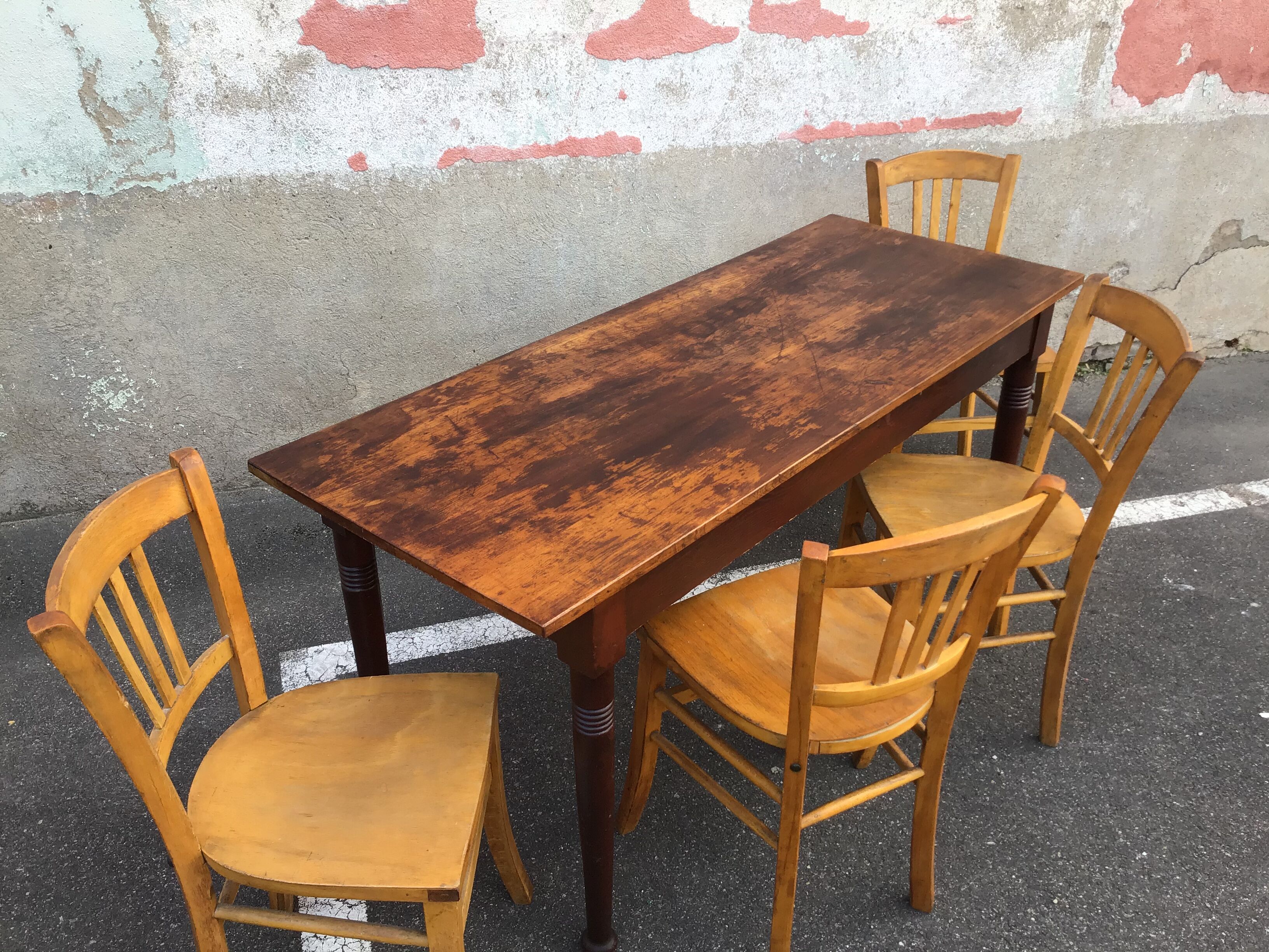 Vintage farm table