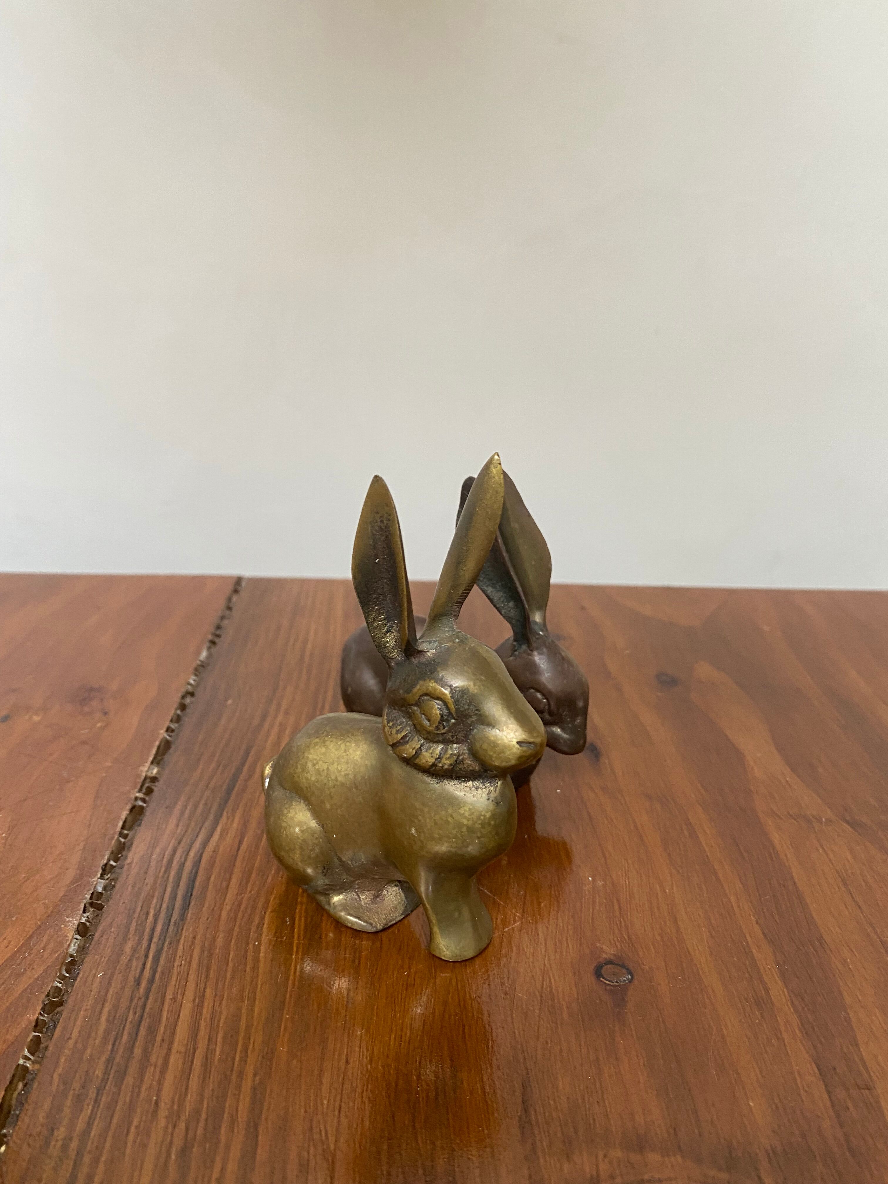 Brass rabbits