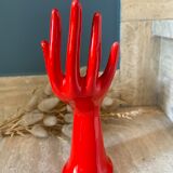 Hand baguier and soliflore in vintage ceramic