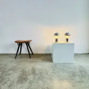 Lampe de table chromée par Motoko Ishii pour Staff Leuchten, Allemagne, années 1970.