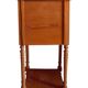 Nightstand in marked pine and marble, 37x81cm, 1940s, Art Deco, Gallé